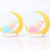 Toyvian Sleeping Baby Cake Topper Figurine Cake Topper Car Dashboard Ornaments DIY Crafts Mini Baby Figurine Baby Shower Birthday Party Decoration