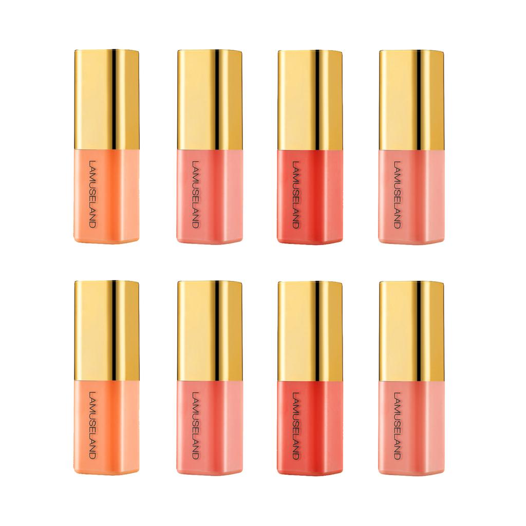 LAMUSELAND Gold Coast Series Juice Liquid Blush Mini Cute Gold Tube Liquid Blush