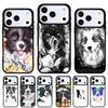 Border Collie Watercolor Phone Case for iPhone 17 16 15 14 13 Pro Max Back Cover for 12 11 Pro Coque