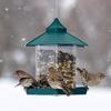 Eichhörnchensichere Vogelhäuschen im Pavillon, sechseckige Form, Futterspender für Wildvögel