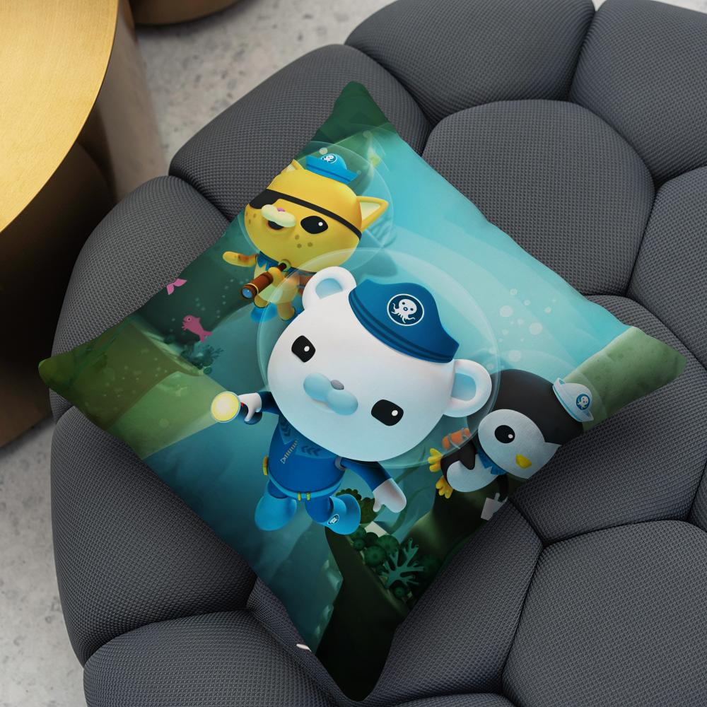 Little column under the sea Cushion Cover 2-in-1 Reversible Plush Pillow Cover | Car/Sofa/Bed | Perfect Gift
