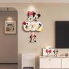 Mickey Mouse Hide and Seek Wooden Silent Wall Clock