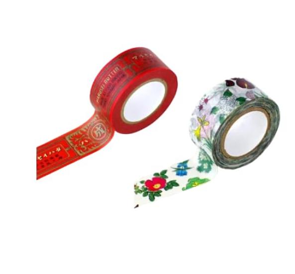 Rokkatei Floral Masking Tape Marsei Label Masking Tape of Stationery [Hokkaido Exclusive] / (Set 2)