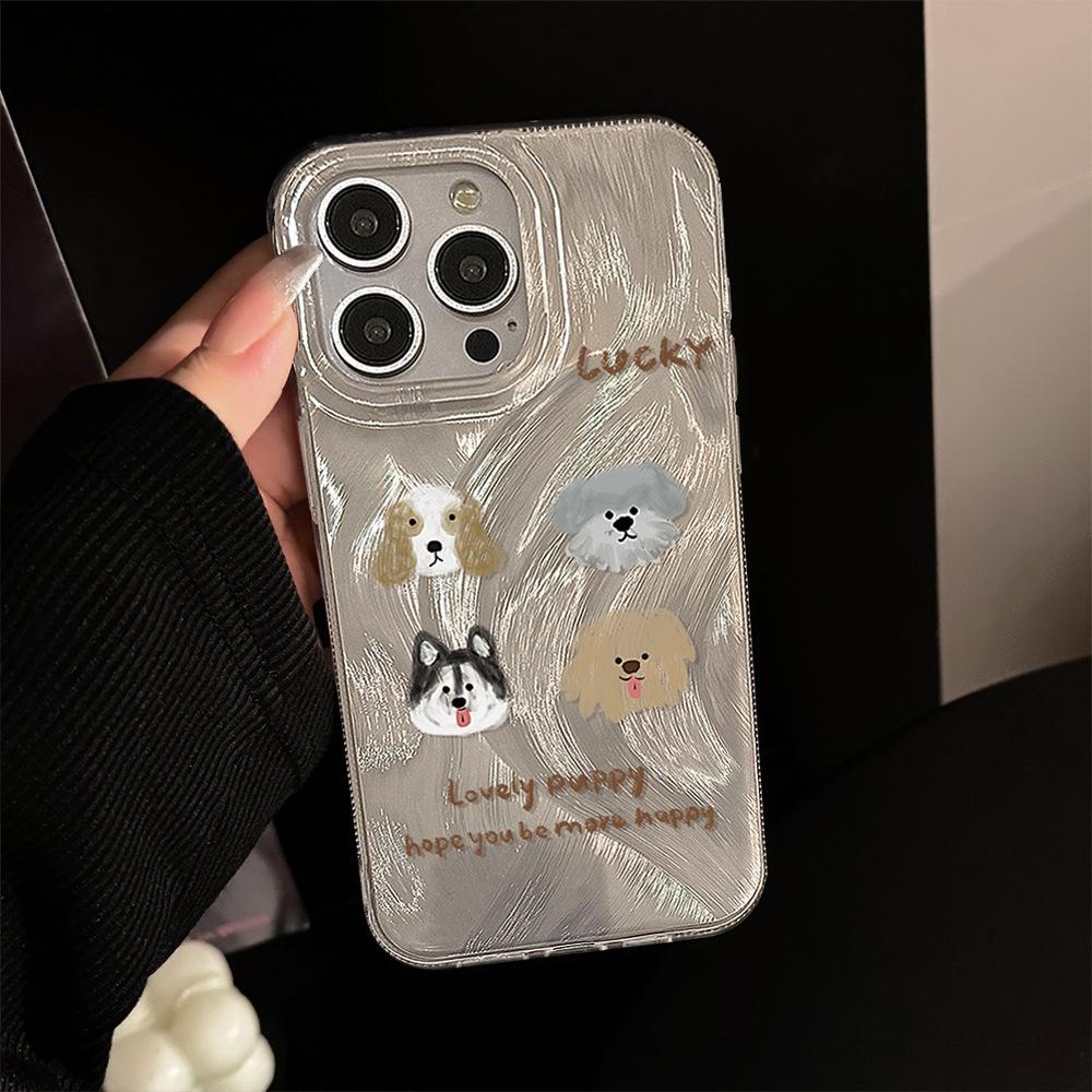 Creative Graffiti Puppy Phone Case for iPhone 17 and iPhone 17 Pro Max