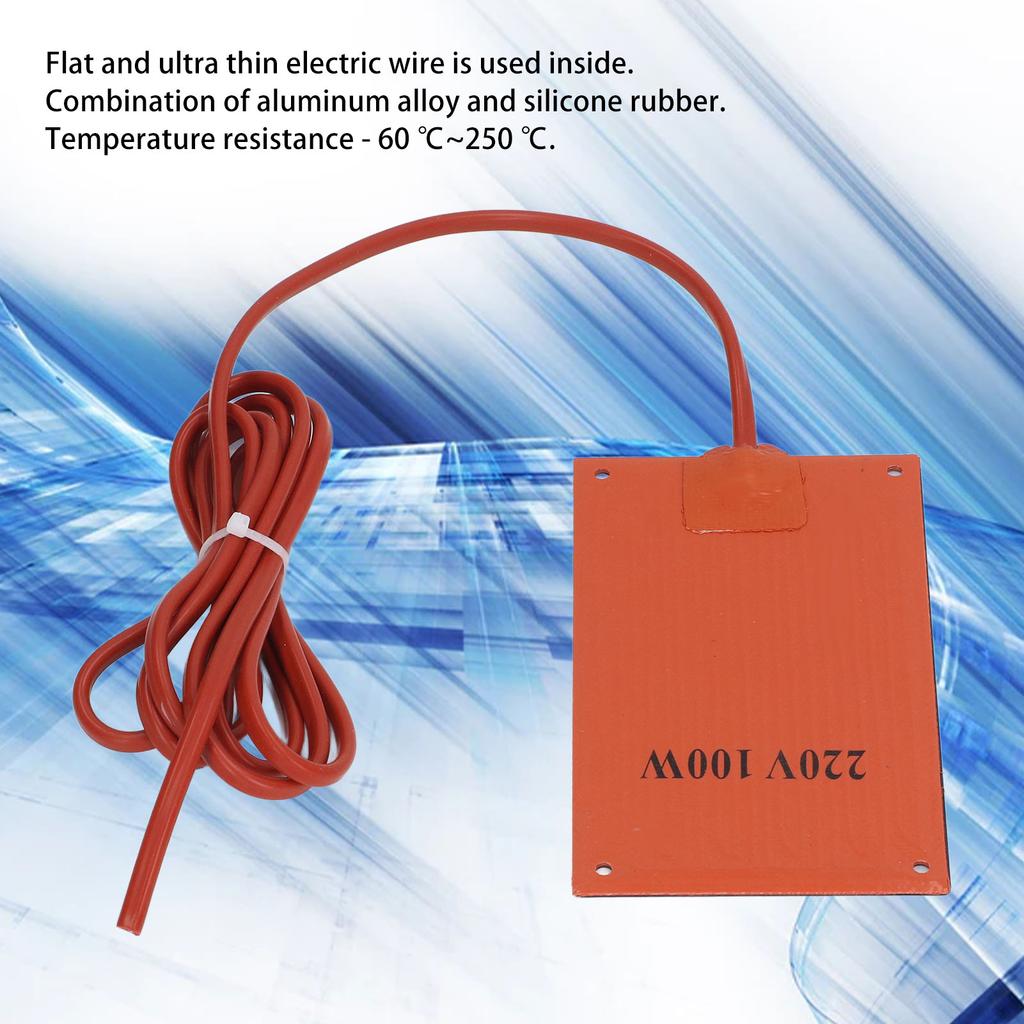 Silicone Rubber Heating Pad Heat Mat Heater 90x150mm AC 220V for Electric Cabinet