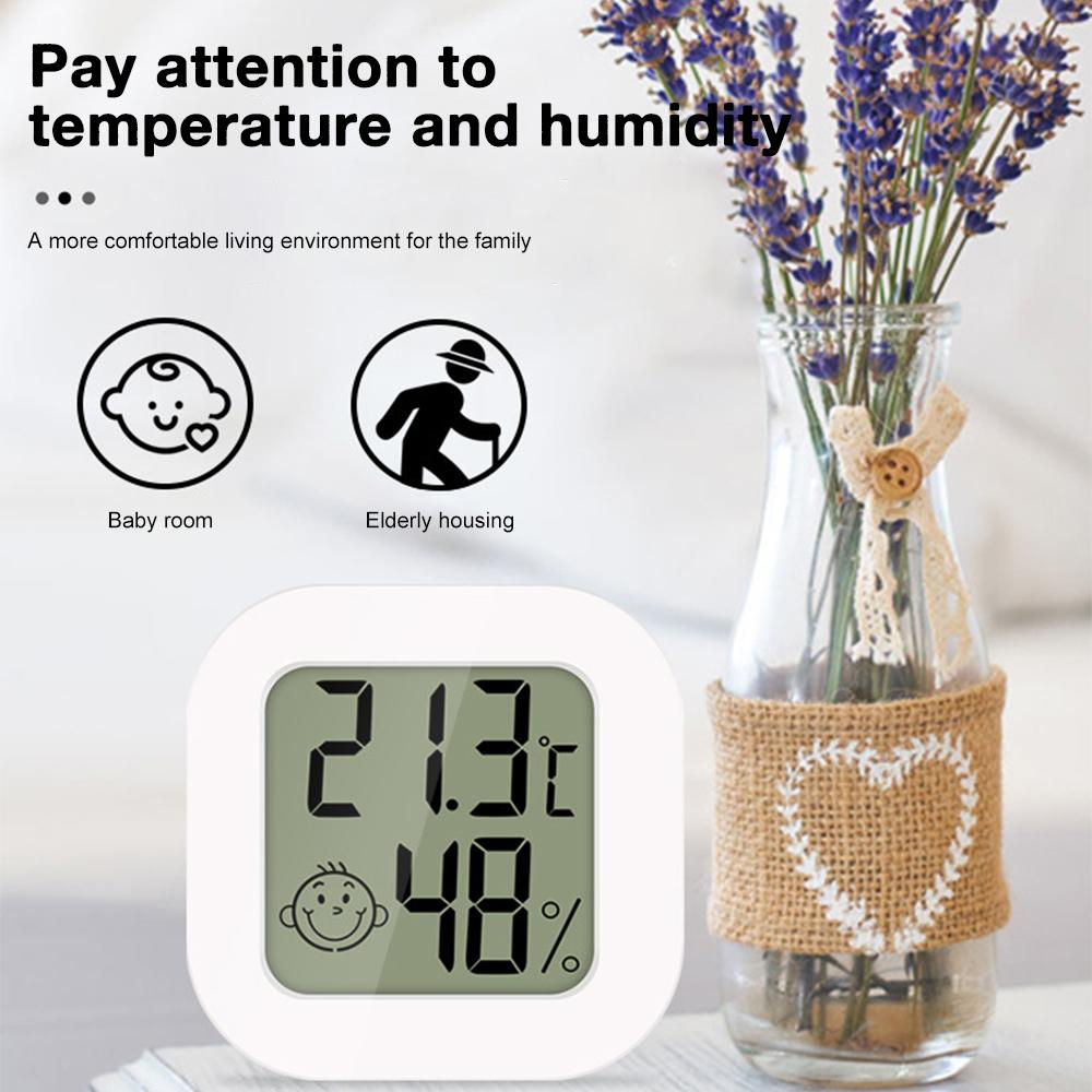 Indoor Mini Temperature and Humidity Meter, Bedroom Temperature Meter, Portable Electronic Digital Display, Humidity and Tempera