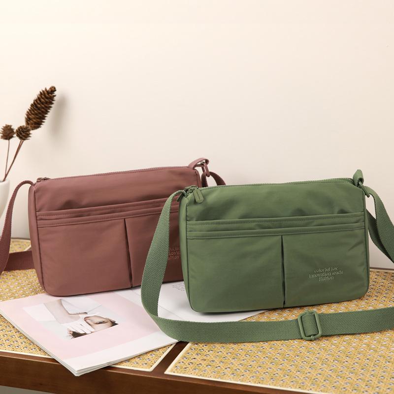 New Shoulder Small Square Bag Summer Light Nylon Bag Large Capacity Women's Messenger Bag