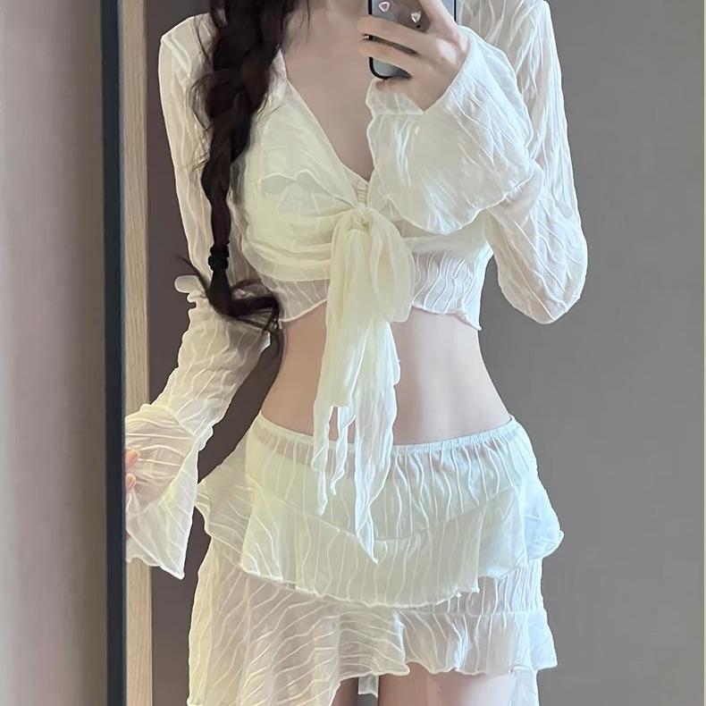 Mondschein-Serie: 2025 Feenstil Damen Vier-Teile Badeanzug-Set