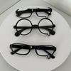 Anime Y2K Cosplay Glasses Without Lenses Unisex Teardrop Eyeglass Spectacles Eyewear Jewelry Costume Accessories Ornament Gift