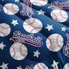 3D Baseballs Full Size,Blue Baseball Kids Bedding Set,3Pcs Bedding Set Printed 1duvet Cover with 2 Pillowcases