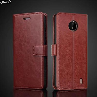Capa Porta Cartões para Nokia C20 Capa Flip de Couro PU Carteira Retrô Bolsa Capa Ajustada para Nokia C20 Negócios Fundas Coque