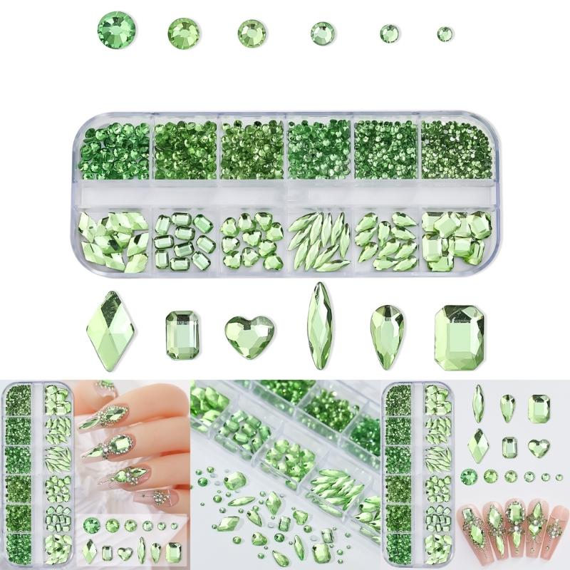 Nail Charms Multi Shapes Nail Rhinestones Charms Nail Gems Nail Art Decorations