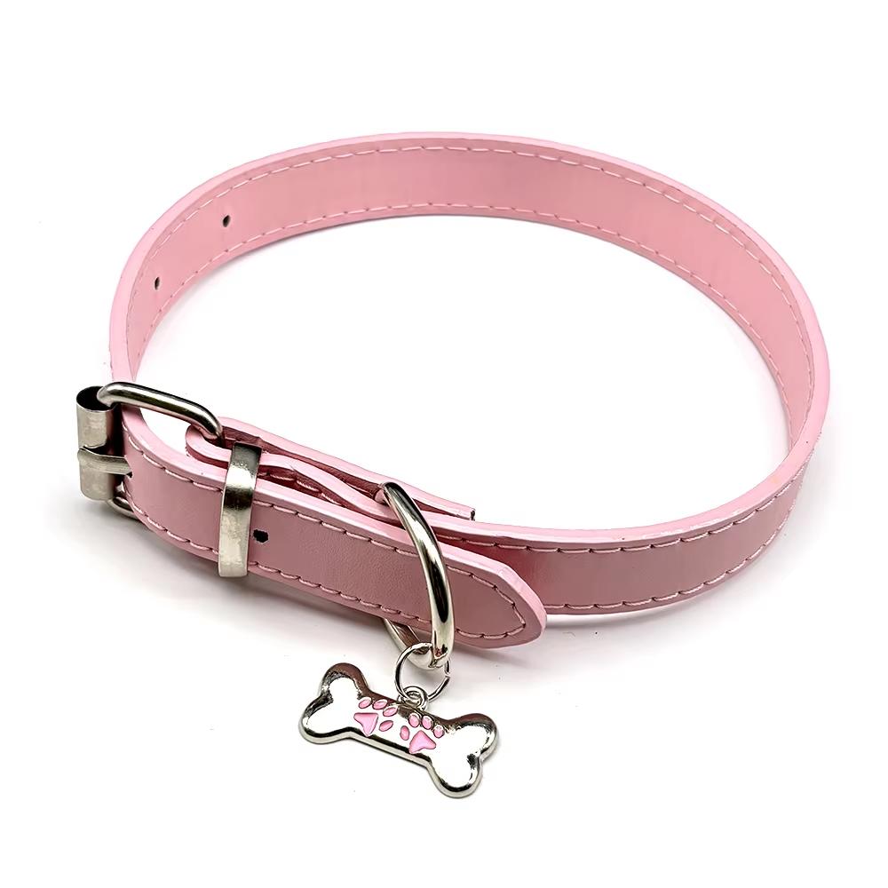 

Rhinestones Harajuku Puppy Collar Sexy Bone Dog Cat Paw Pendant Chocker Necklace Cosplay Pu Leather Chain Jewelry Gift