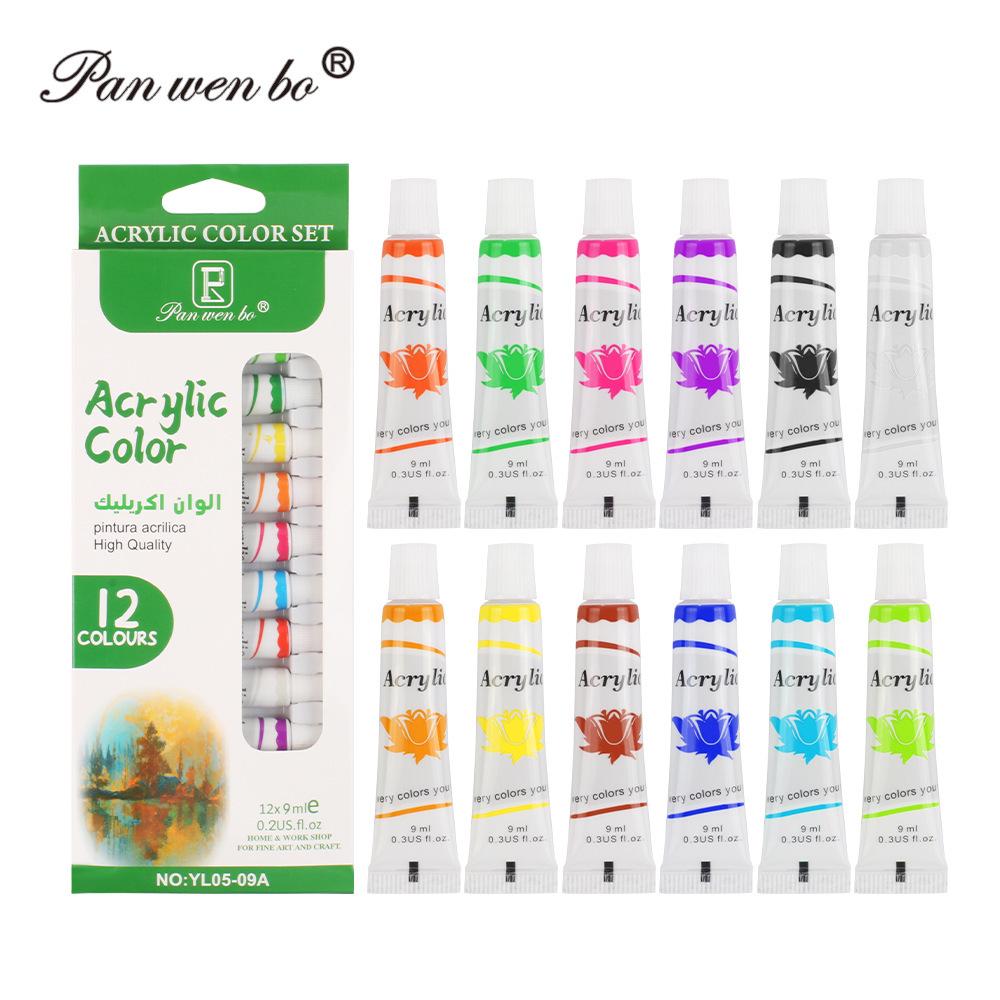 25ml Acrylic Paint Set for Textiles, Glass, and Watercolor Art Projects