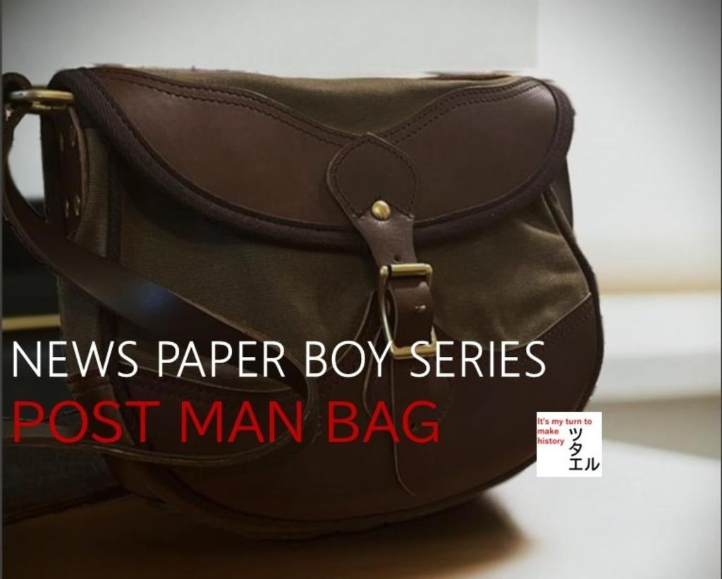 Tsutaeru Postman BagShoulder Bag, American Casual, Vintage Messenger Bag, Postman Bag, Genuine Leather, Pouch, Waxed Canvas, Canvas Bag, Canvas