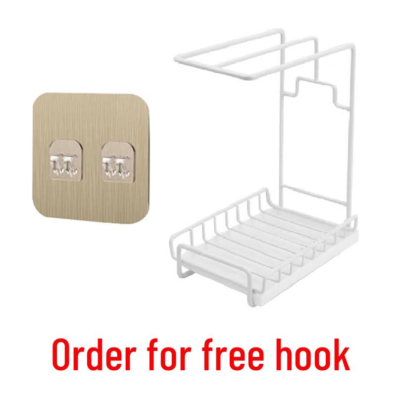 

Zhaoran Kitchen No-Drill Dishcloth & Sponge Drainer Rack