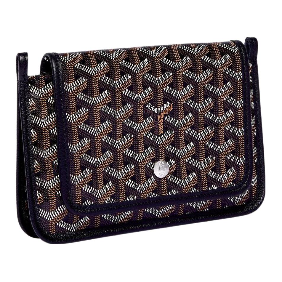 Goyard Plumet Y Monogram Multi-Pocket Detachable Shoulder Strap Canvas And Leather WOC Envelope Clutch Crossbody Shoulder Bag Unisex bags PLUMETPMLTY