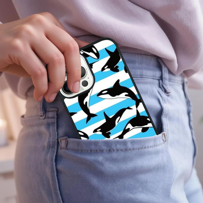 Orcas Killerwale Handyhülle Für iPhone 17 Air 15 16e 14 13 Pro Max Hülle 12 11 Pro Max PLUS cover