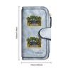 Stylish Printed Long Wallet with Multiple Card Slots Durable PU Leather Purse for Daily Use