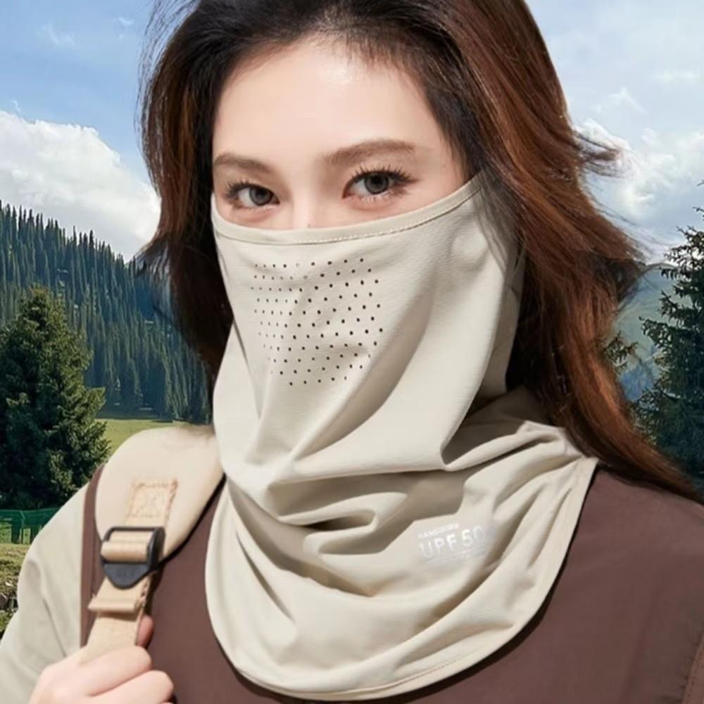 Fashion Anti-UV Ice Silk Sun Hat Breathable Adjustable Sunscreen Hat with Shawl Quick Drying Sunshade Cap Outdoor Sports