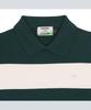 Mondiag [Mondiac X E.Enough] Women'S Merino Wool Round Collar Knit (Green & White Stripe)