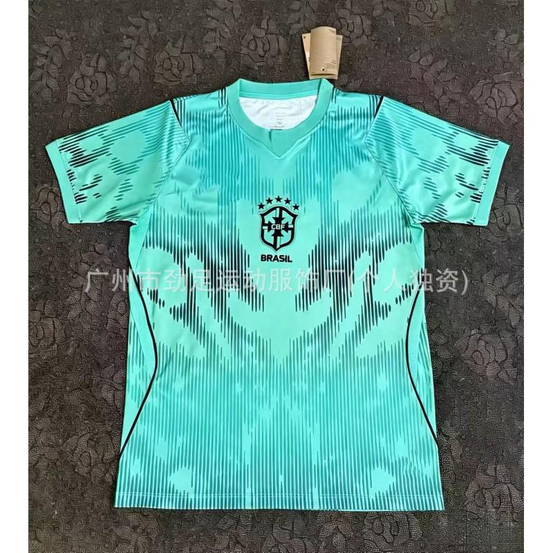 Maglia da Calcio Casa Trasferta Nazionale Brasiliana Neymar 10 Stampa Corona Edizione Fan Manica Corta