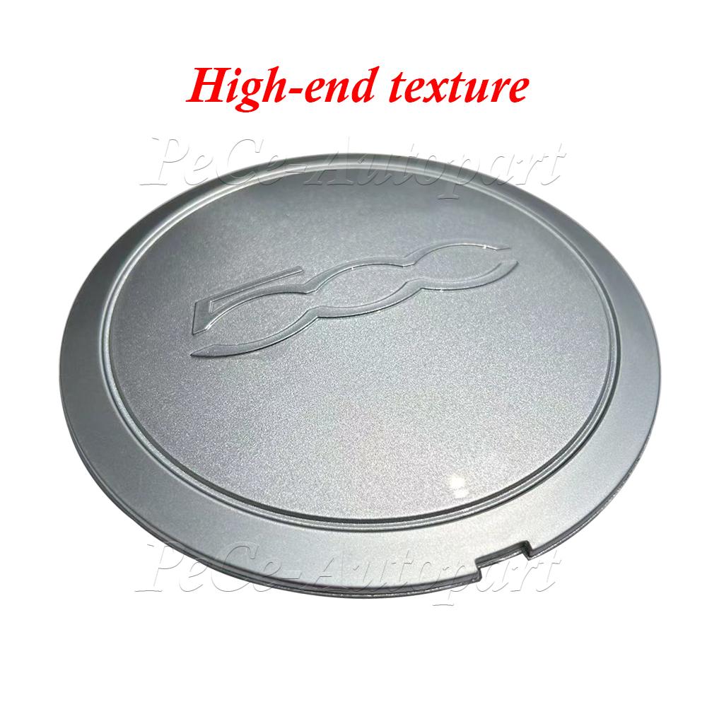 

For Fiat 500 Wheels Centre Hub Caps High-end Texture New 133mm Hubcap 68078419AC 68078421AC 51884863 Silver/Red Dust Cover