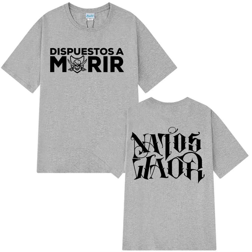 Rapper NATOS WAOR Read A Deir Vintage T-shirt, Men's and Women's Fashionable Hip-hop Summer Pla-size Fashionable Casual T-shirt