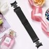 For Samsung Galaxy Watch6 Classic/Watch6 Milanese Watch Band Stainless Steel Strap with Quick Release Connector