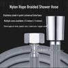 Geflochtener Nylon-Duschschlauch & Halter, 4-Punkt Universal, Explosionsgeschütztes Heiß-/Kaltwasser-Badezimmerrohr