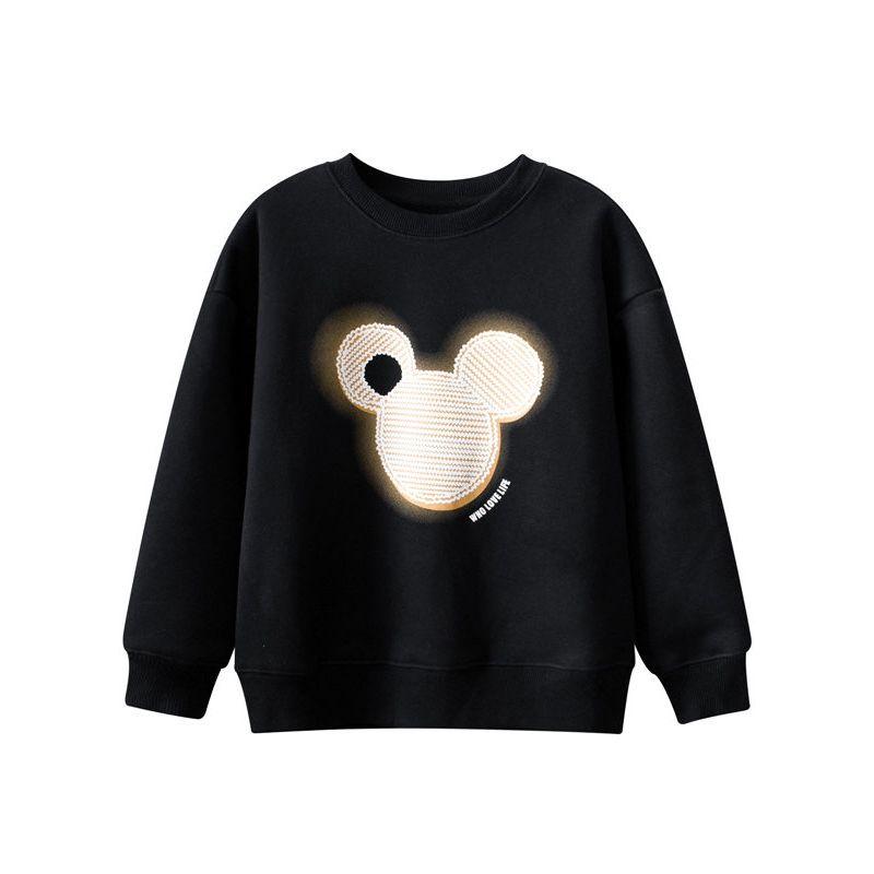 Brand Export Children's Clothing Autumn and Winter New Arrivals, Children's Fleece Sports Sweatshirt, Crew Neck Clothing for Older Boys and Girls