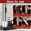 Electric Wine Opener Gift Automatic Corkscrew With Foil Cutter One-click Button Battery Bottle Opener For Kitchen Corkscrew Open