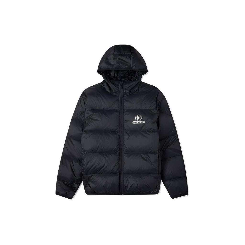 Converse Down Jackets Men's Black Hooded Moderate Other 10023695-001
