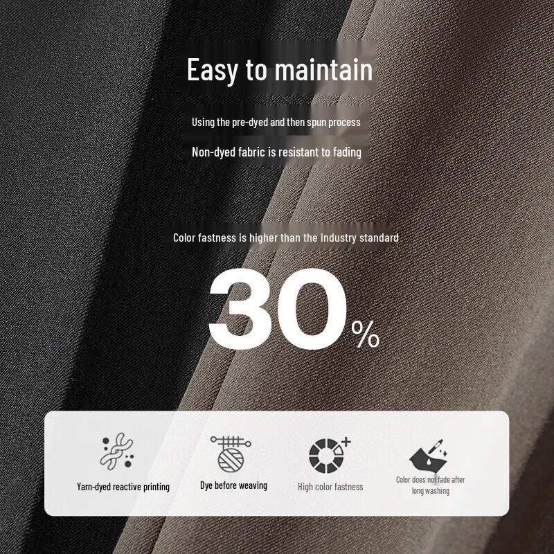 JOEONE Men's Fade-Resistant Easy-Care Business Straight-Leg Dress Pants