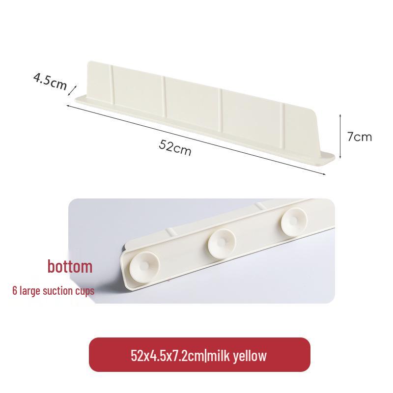 Silicone Sink Splash Guard with Suction Cup and Non-slip Water Barrier