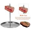 Handle Barbecue Meat Rack Spike Poultry Hanger Grilled Chicken Rack Vertical Skewer Barbecue