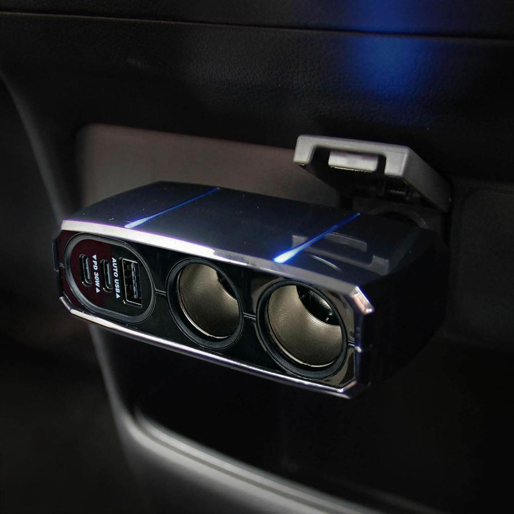 Kashimura USB PD30W Compatible Expansion Socket, Dual Direct Socket 2PD30W / Reversible USB Automatic Detection NKX-239