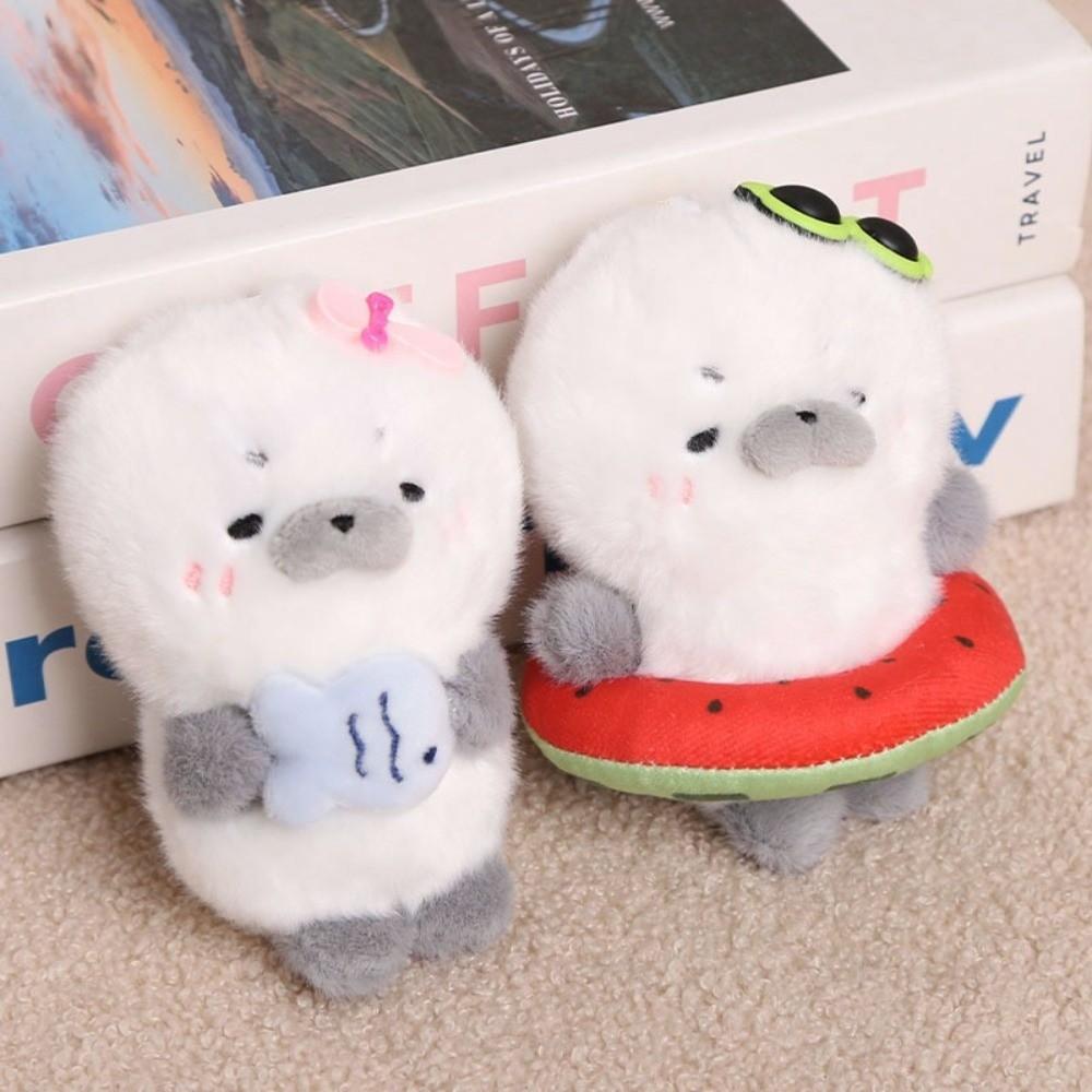 Soft Seal Stuffed Animal Keyring Plush Material Seal Soft Plush Doll Keychain Birthday Gift