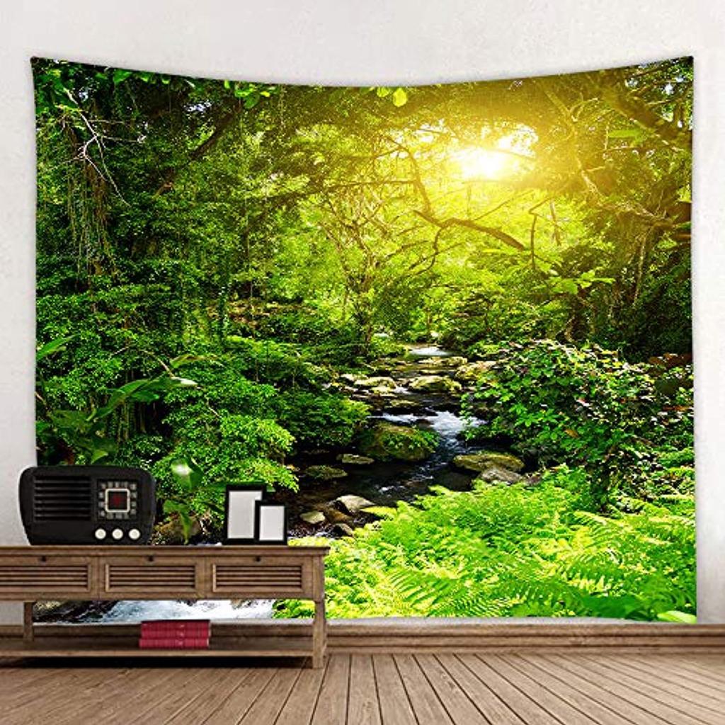 Forest Tapestry Home Decoration Fabric Landscape Tapestry Living Room Bedroom Decoration Painting Magic Tapestry Room Background Fabric