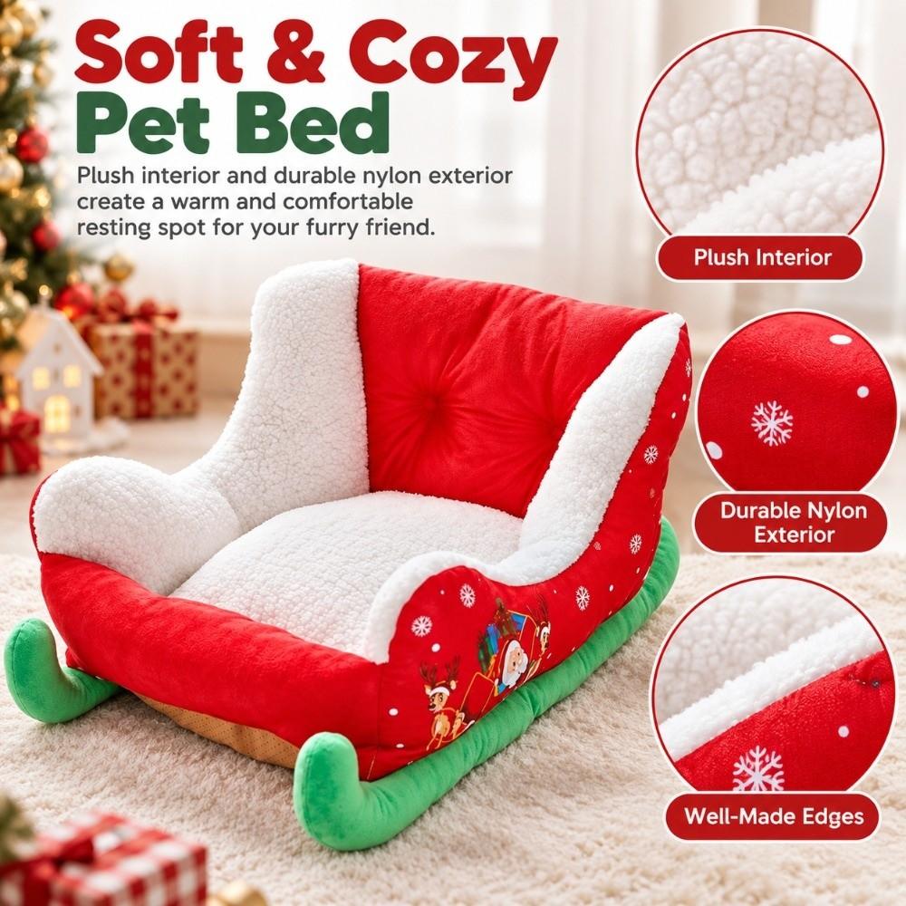 Washable Pet Couch Plush Sleigh Bed High Quality Pet Bed  Winter