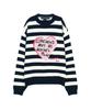 ADSB ANDERSSON BELL Boys Heart Message Crew-Neck Sweater Atb1453M(Navy/Ivory)
