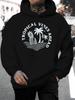 New Arrival for Summer 2026: Unisex European and American Style Casual Versatile Fashion Hooded Sweatshirt with  Tropical Print Featuring Pineapple an