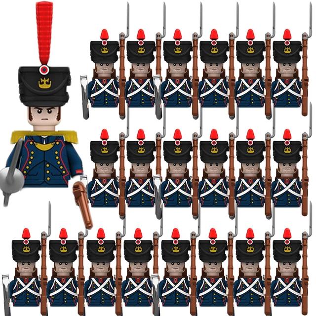Kids Building Blocks Toy Napoleonic Wars Military WW2 Mini Dolls Soldier Duke Medieval Knights Officer Model Toy wholesale store