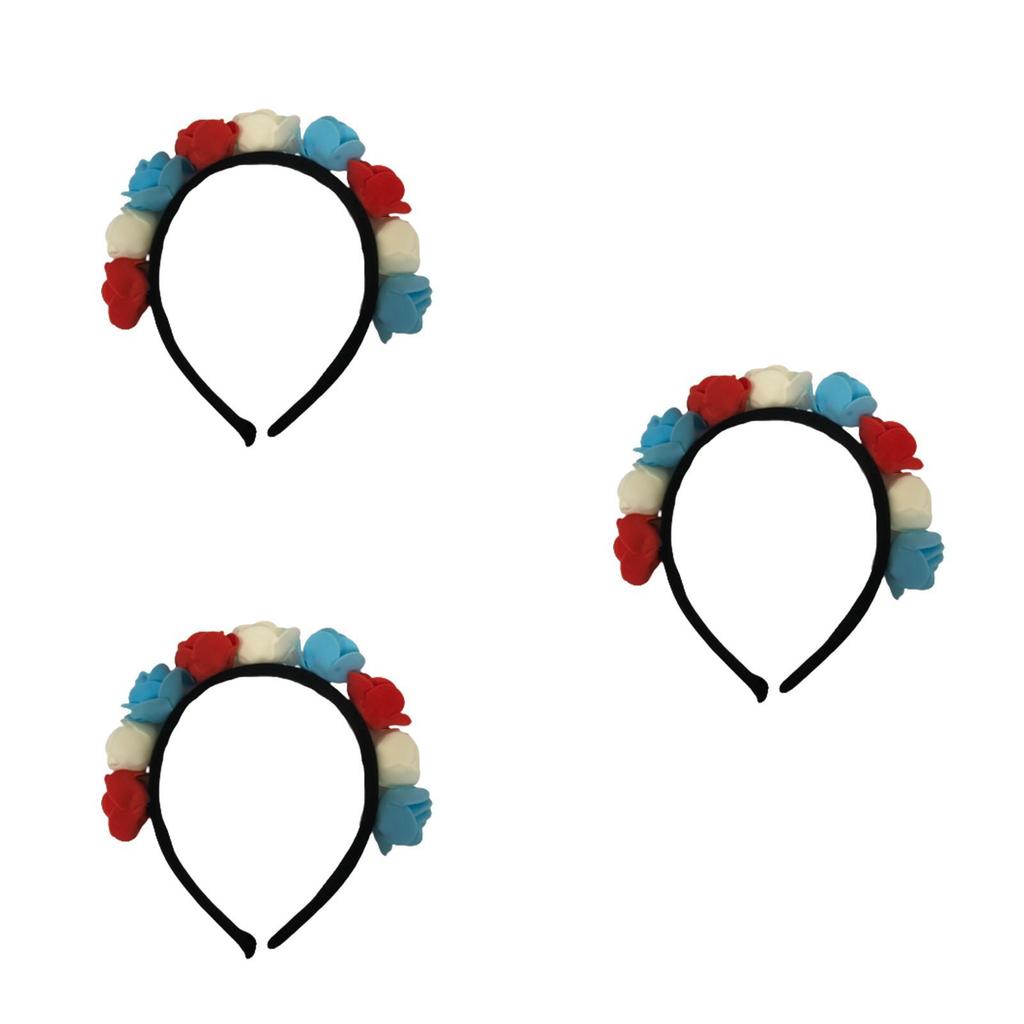 Elegantes Blumen-Haaraccessoire Stirnband für das 70. Platinjubiläum der Königin, inspiriertes Design im Union Jack-Stil