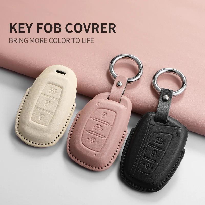 Capa de Chave de Carro Concha Chaveiro para Hyundai I30 Ix35 KONA Encino Tucson Solaris Grand Santa Solaris HB20 Tucson Santa I20 I30 Ix20