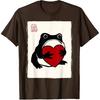 Grumpy Frog Japanese Men Women Kids St. Valentine's Day T-Shirt