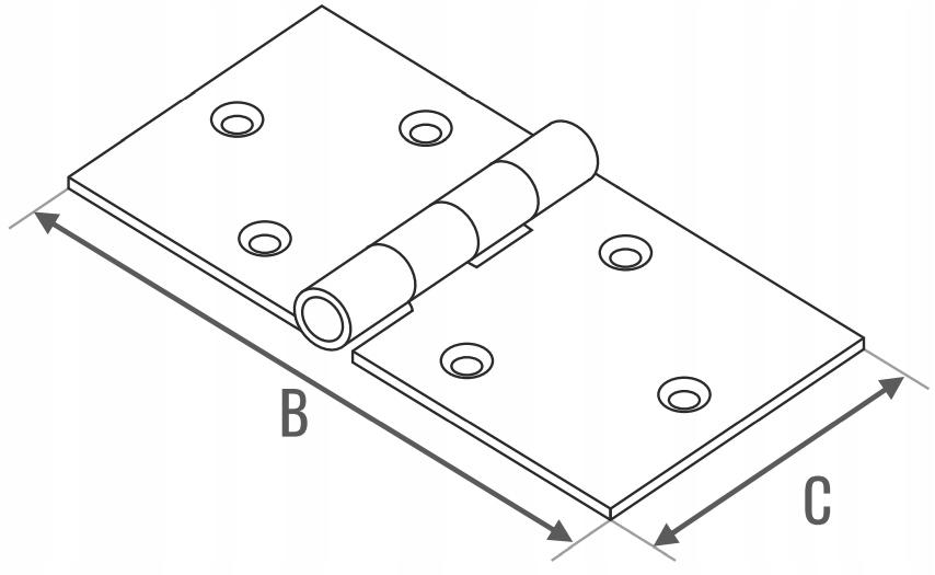 Galvanized Box Hinge 400*50mm