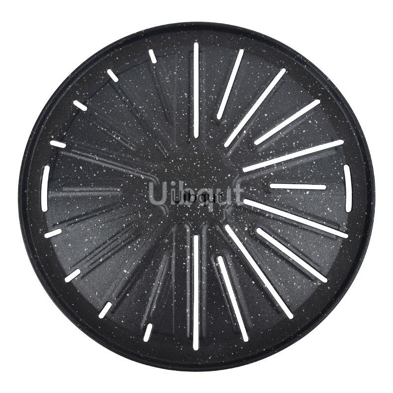 Stainl Steel Non-sti BBQ Net Tray Round Plate Pan Restaurant Round Fried Meat Korean Bbq Grill Grille Barbecue Korean Grill Pan