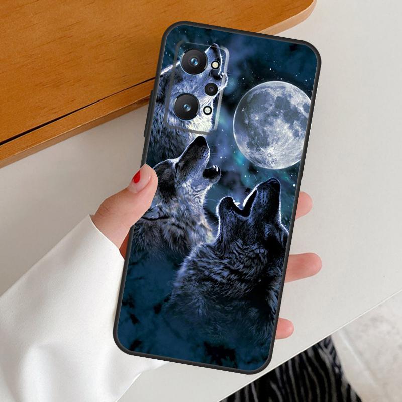 Animal Wolf Galaxy For Realme C53 C51 C55 C67 C30 C31 C33 C35 C21Y C25s GT5 9 10 11 12 Pro Plus GT Neo 6 Case