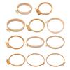 Round Wood Stitching Hoop Spring Clip Round Embroidery Hoop Stitching Embroidery Frame for Embroidery Sewing Stitching